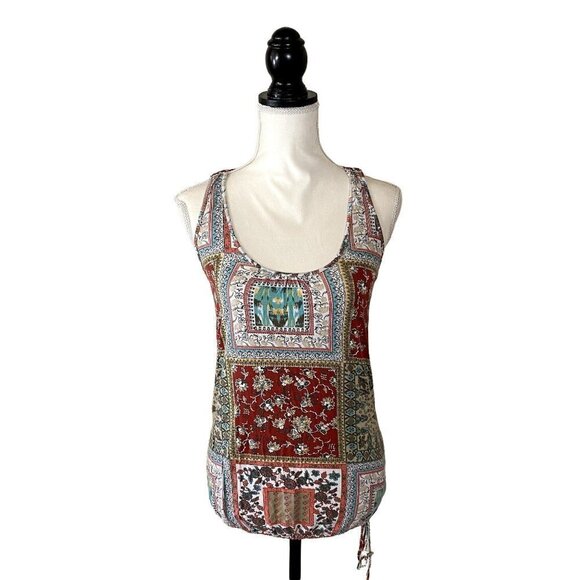 🍁 3/$25 🍁 American Rag | Boho T-Back Sleeveless Top | Red | Size: XS - Picture 1 of 7